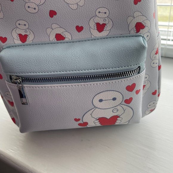 New Bioworld Disney Big Hero 6 Baymax Hearts Valentine's Mini Backpack - Picture 4 of 11